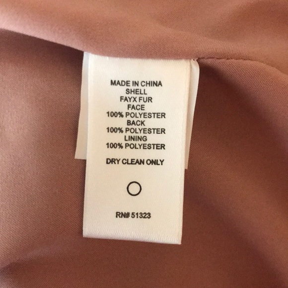 NWT 1.STATE WOM SZ SM/XS BLUSH FAUX FUR JACKET - Picture 7 of 9